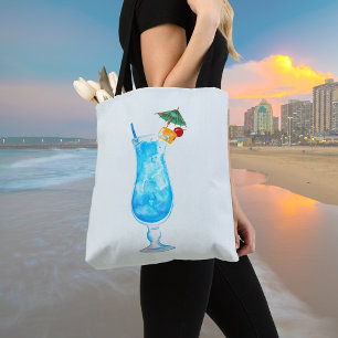 Blue Daiquiri Pale Blue Tote Bag Tasche