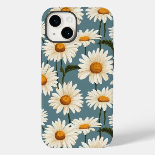 Blue Daisies Case-Mate iPhone Hülle (Rückseite)