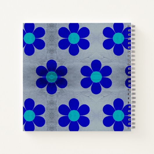 Blue Daisies Dankesblatt Notizblock (Rückseite)