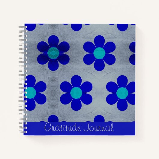 Blue Daisies Dankesblatt Notizblock (Vorderseite)