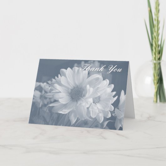 Blue Daisies Dankeschön Card Dankeskarte (Vorderseite)