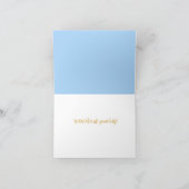 Blue Daisies dankt Ihnen für jede Occasion Note Ca Dankeskarte (Innenseite)