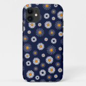 Blue Daisies Floral Background Case-Mate iPhone Hülle (Rückseite)