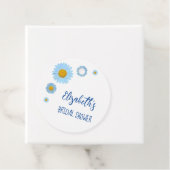 Blue Daisies Floral Brautparty Geschenkanhänger (Beispiel)