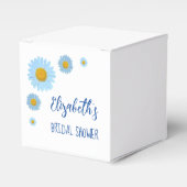 Blue Daisies Floral Brautparty Geschenkschachtel (Vorderseite)