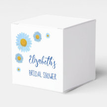 Blue Daisies Floral Brautparty