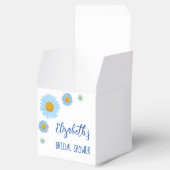 Blue Daisies Floral Brautparty Geschenkschachtel (Geöffnet)