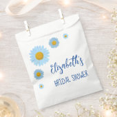 Blue Daisies Floral Brautparty Geschenktütchen (Ausgeschnitten)