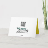 Blue Daisies Karte (Rückseite)