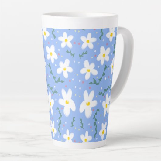Blue Daisies Milchtasse (Rechte Ecke)