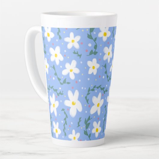 Blue Daisies Milchtasse (Linke Ecke)