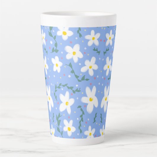 Blue Daisies Milchtasse (Vorderseite)