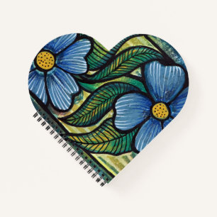 Blue Daisies Notizblock