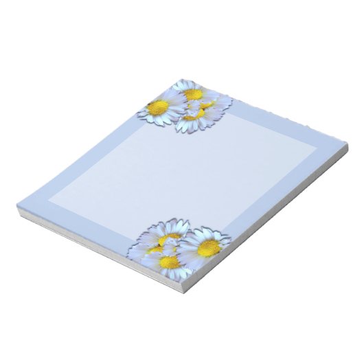 Blue Daisies Notizblock (Rotiert)