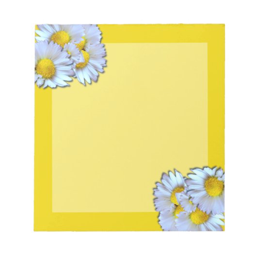 Blue Daisies Notizblock (Vorderseite)