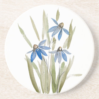 Blue Daisies Sandstone Untersetzer
