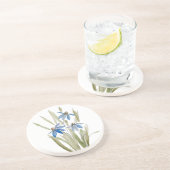 Blue Daisies Sandstone Untersetzer (Seite)