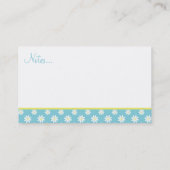 Blue Daisies Telefonnummerkarte (Rückseite)