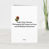 Blue Daisis Blume Kaleidoskop Foto Card Karte (Rückseite)