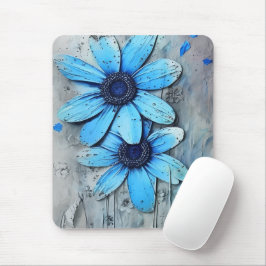 Blue Daisis Not Grungy Daisy Blume Mousepad