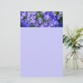 Blue Daisy ähnliche Blume Naturfotografie Briefpapier (Stehend Vorderseite)