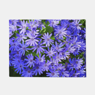 Blue Daisy ähnliche Blume Naturfotografie Fußmatte