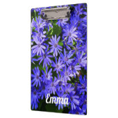 Blue Daisy ähnliche Blume Naturfotografie Klemmbrett (Links)