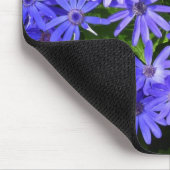 Blue Daisy ähnliche Blume Naturfotografie Mousepad (Ecke)