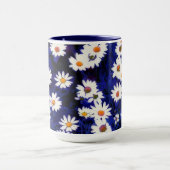 Blue Daisy Art Blume Tasse Cup (Zentrum)