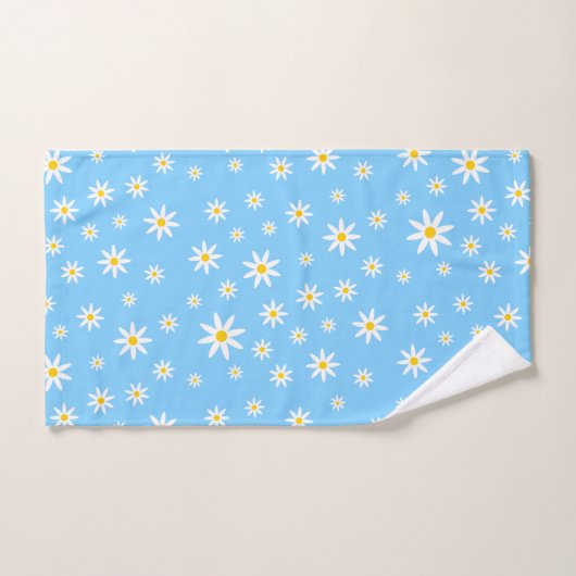 Blue Daisy Badetuch Set (Handtuch)