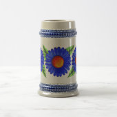 Blue Daisy Bierglas (Mittel)
