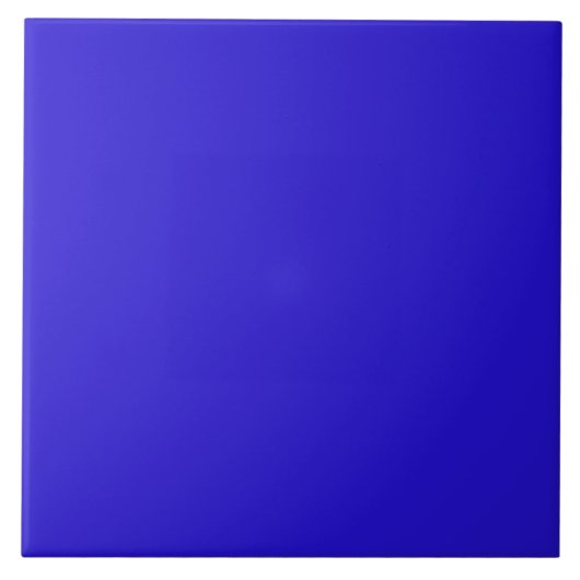 Blue Daisy Blue Solid Color Fliese (Vorderseite)
