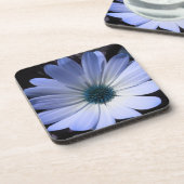 Blue Daisy Blume Cork Untersetzer (Linke Seite)