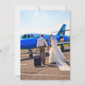 Blue Daisy Blume Dankeschön-Karte für Hochzeit Dankeskarte (Rückseite)