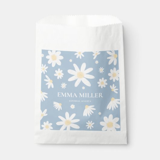 Blue Daisy Blume Fvor Bags Geschenktütchen (Vorderseite)
