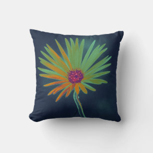 Blue Daisy Blume Kissen