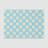 Blue Daisy Blume Pattern Seidenpapier (Vorderseite)