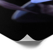 Blue Daisy Blume Poster (Ecke)