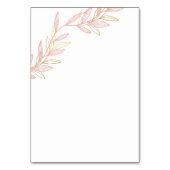 Blue Daisy Blume Tischnummer Card (Rückseite)