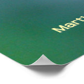 Blue Daisy Bud Poster (Ecke)