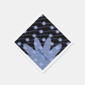 Blue Daisy Chain Floral Pattern Napkins Serviette (Ecke)