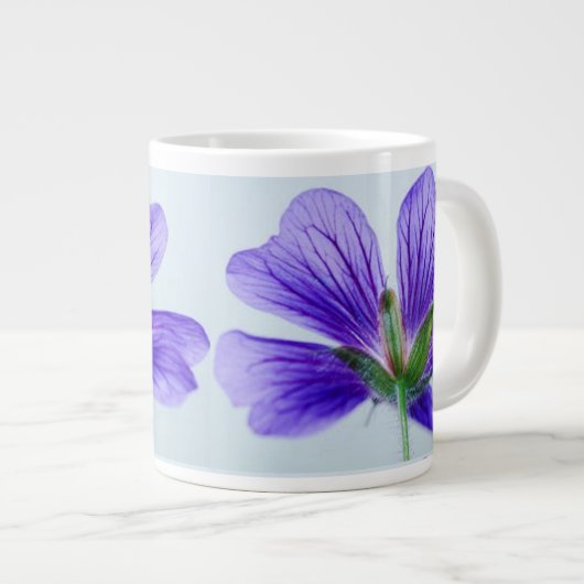 Blue Daisy Cup Jumbo-Tasse (Vorderseite Rechts)