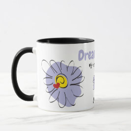 Blue Daisy, Dream Lover, Valentine Gift Tasse