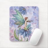 Blue Daisy Fairy Mousepad von Molly Harrison (Mit Mouse)
