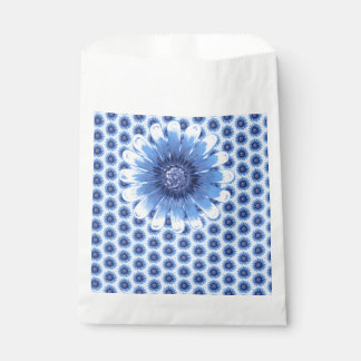 Blue Daisy Favor Bags Geschenktütchen