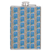 Blue Daisy Flachmann (Rückseite)