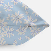 Blue Daisy Floral Girls Custom Throw Kissen