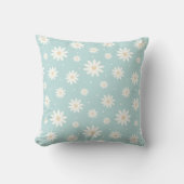 Blue Daisy Floral Kissen (Vorderseite)