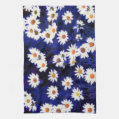 Blue Daisy Garden Art Kitchtuch Geschirrtuch (Vertikal)