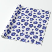 Blue Daisy Geschenkpapier (Ungerollt)